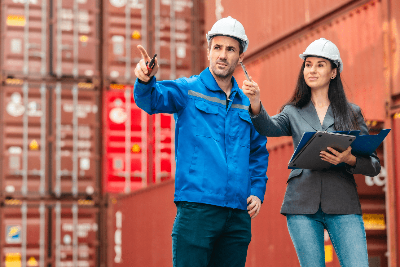 Sustainable logistics planning in a container yard supported by freight auditing services